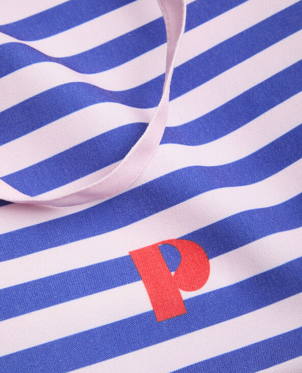 Grand totebag rayé violet - Pimkie