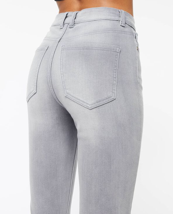 Jean skinny taille haute gris clair - Pimkie