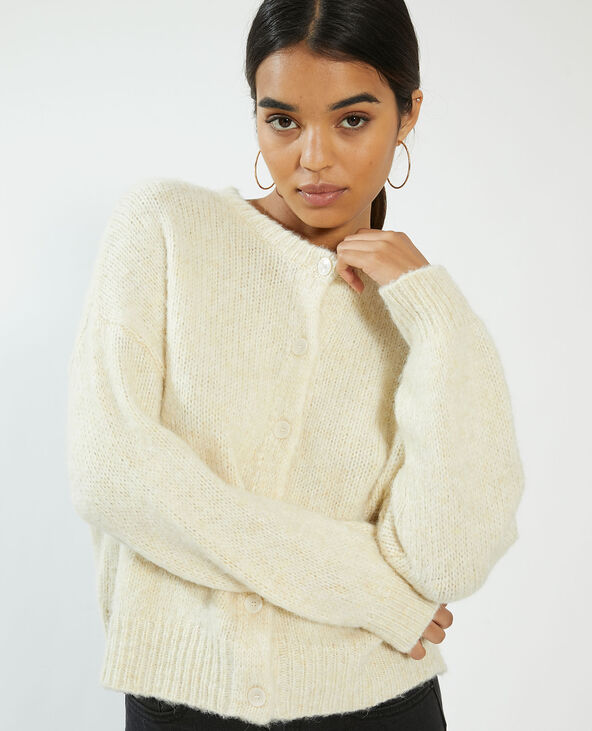 Gilet boutonné écru - Pimkie