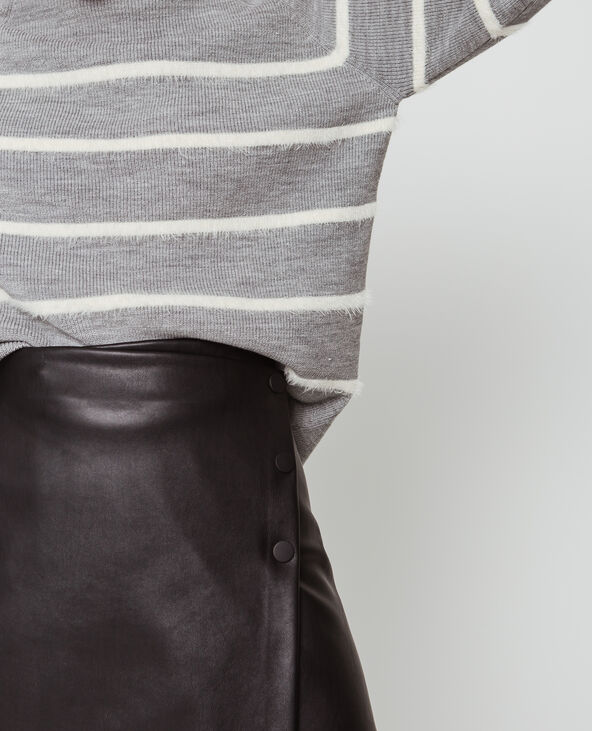 Pull à rayures gris chiné - Pimkie