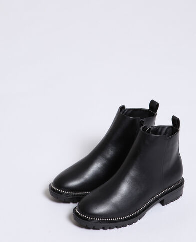 Bottines plates cloutées noir - Pimkie