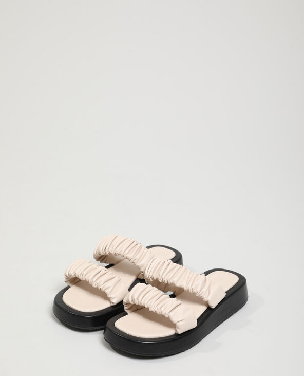 Mules plissées rose clair - Pimkie