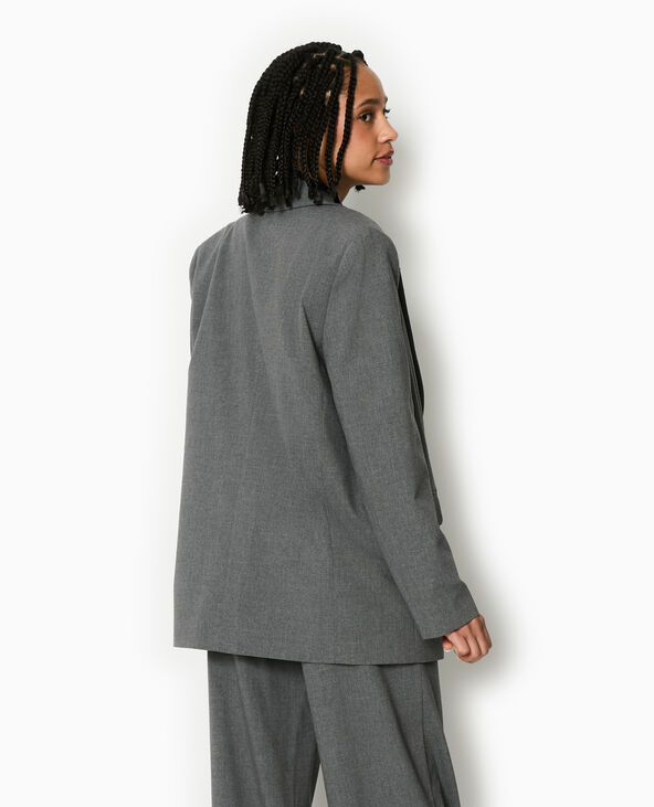 Veste blazer oversize gris foncé - Pimkie