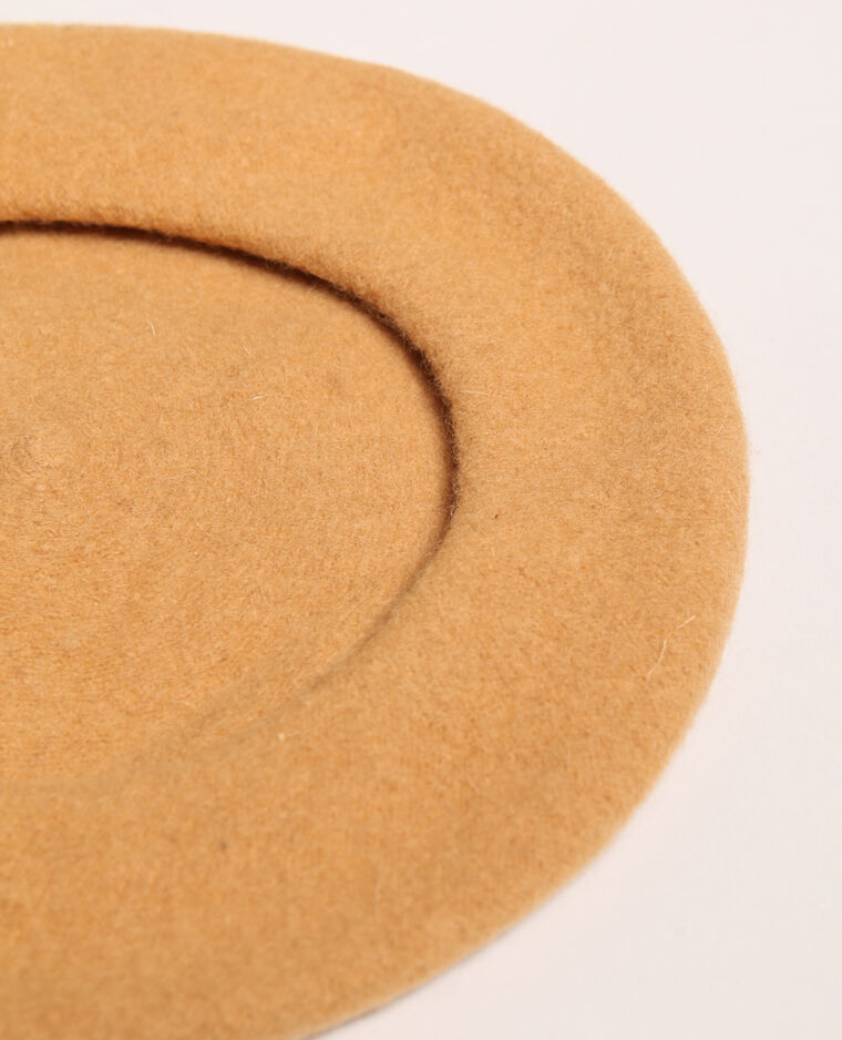 Beret en laine beige sable - Pimkie