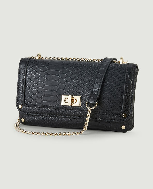 Sac pochette avec chaines noir - Pimkie