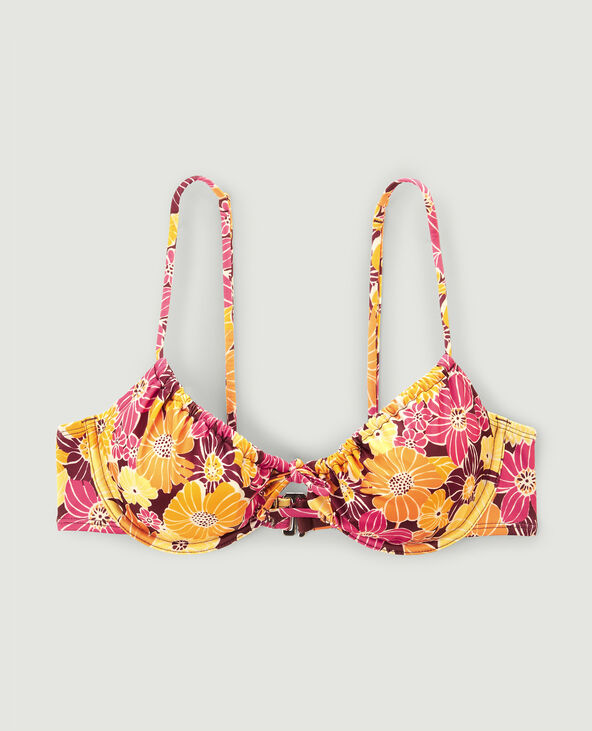 Haut de maillot de bain corbeille marron - Pimkie