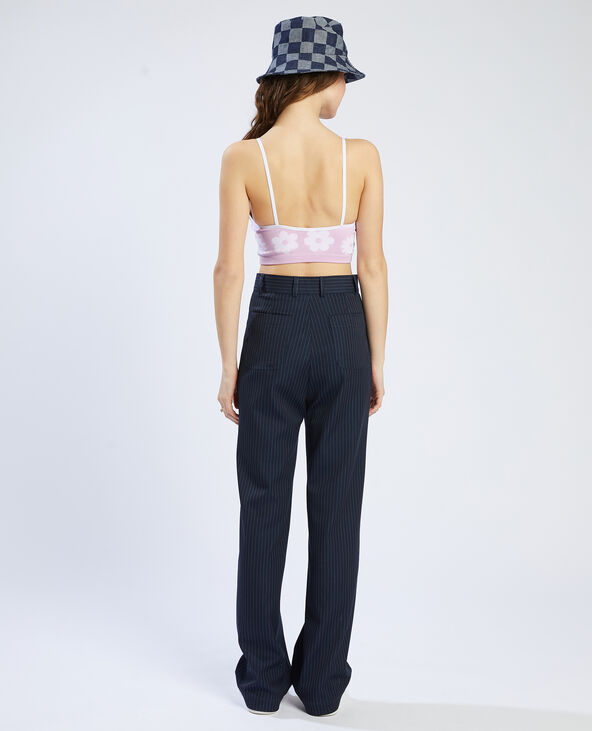 Brassière maille côtelée sans couture lilas - Pimkie