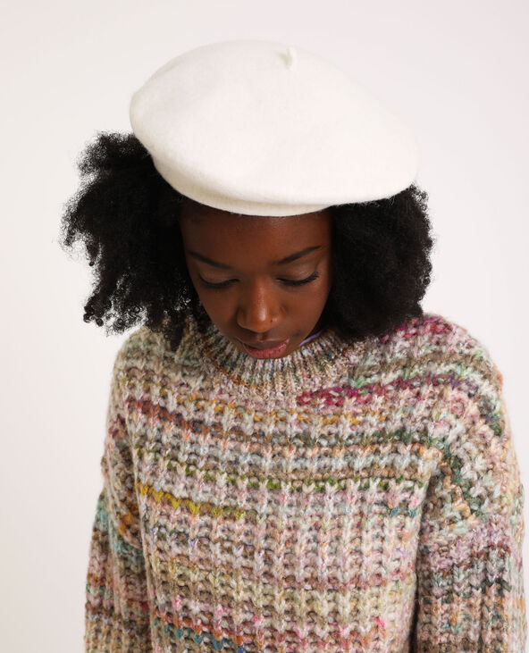 Beret en laine blanc - Pimkie