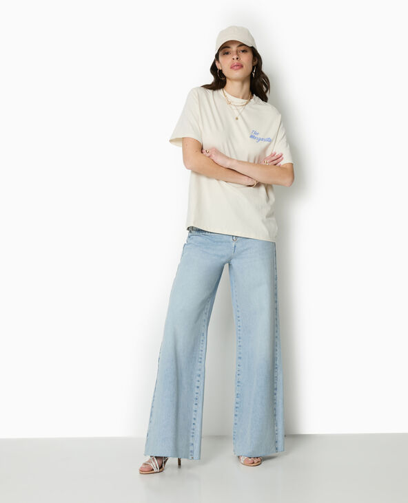 T-shirt oversize print MARGARITA blanc - Pimkie