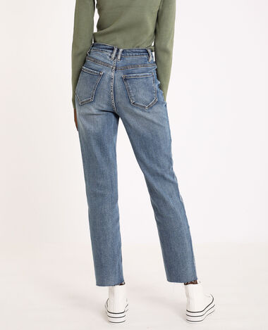 Jean straight high waist bleu - Pimkie
