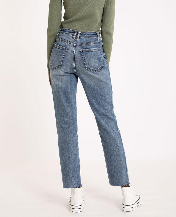 Jean straight high waist bleu - Pimkie