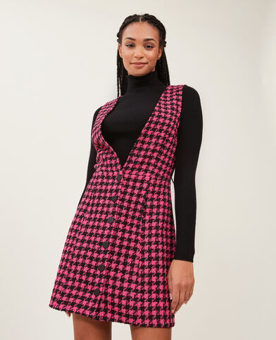 Robe en tweed avec boutons rose fuchsia - Pimkie