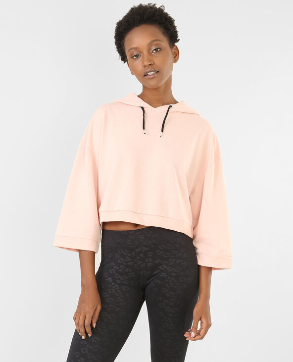 Sweat cropped sport rose clair - Pimkie