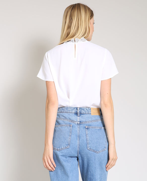 Blouse à manches courtes blanc - Pimkie