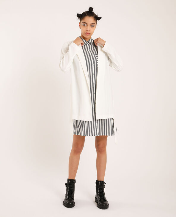 Robe chemise rayée bleu marine - Pimkie