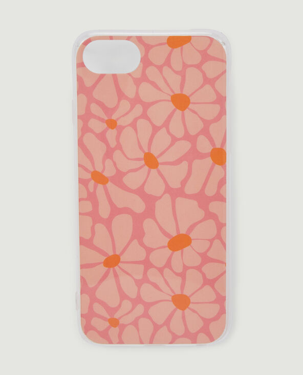 Coque iPhone Fleurs rose clair - Pimkie