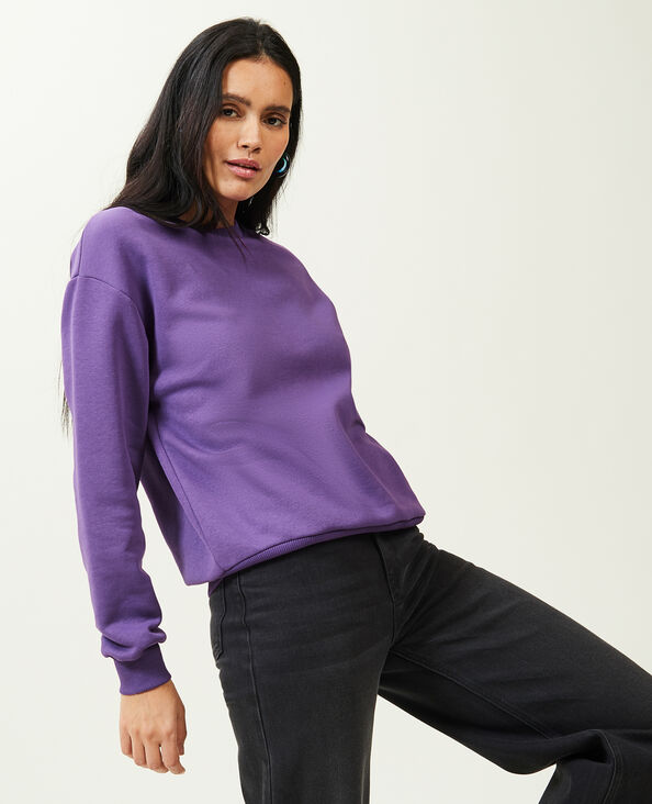 Sweat col rond violet - Pimkie