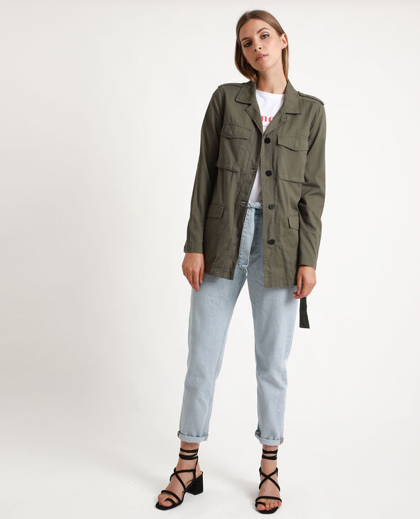 Veste militaire vert kaki - Pimkie
