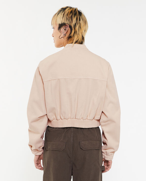Bomber court en toile denim blanc - Pimkie