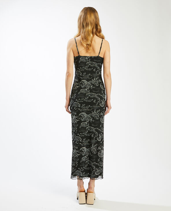 Robe tube en voile noir - Pimkie