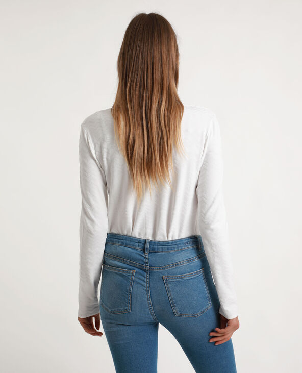 Gilet maille texturée blanc - Pimkie