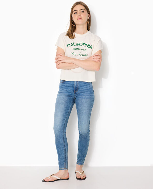 Jean skinny taille haute bleu - Pimkie