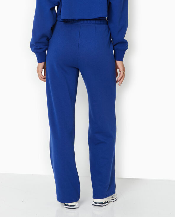 Pantalon de jogging large en molleton bleu marine - Pimkie