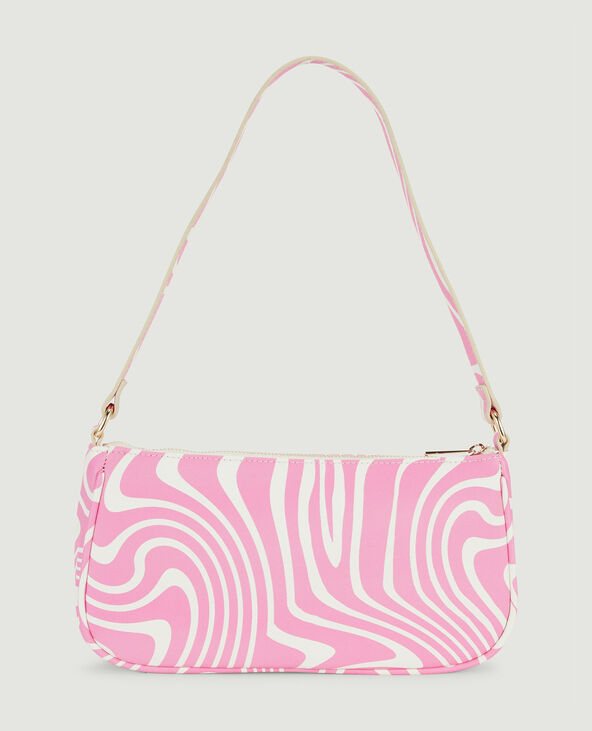 Sac baguette zébré rose - Pimkie