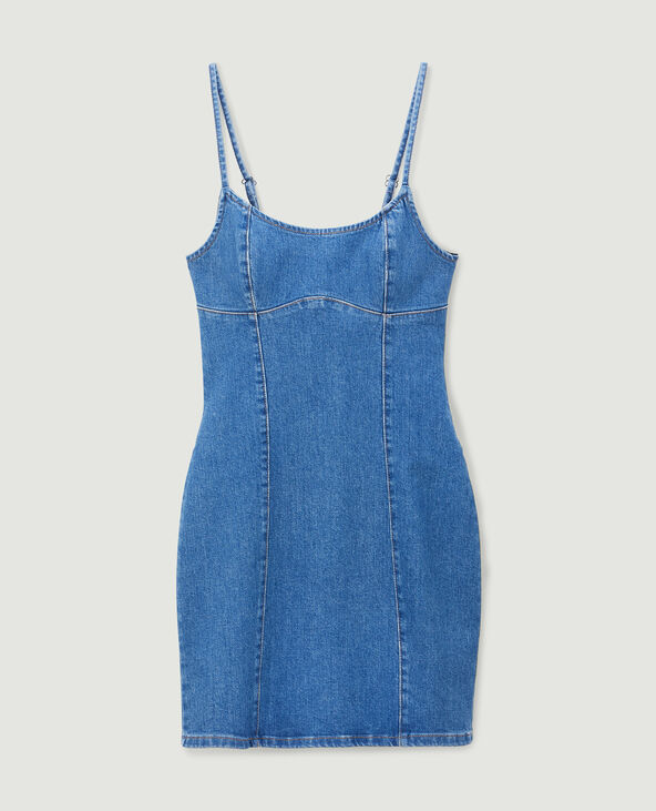 Robe courte en jean bleu - Pimkie