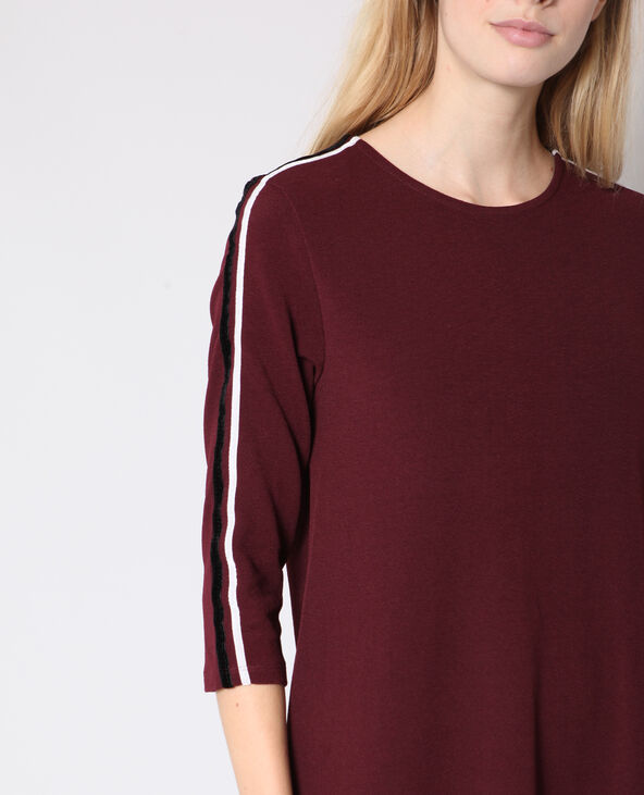 Robe droite bordeaux - Pimkie