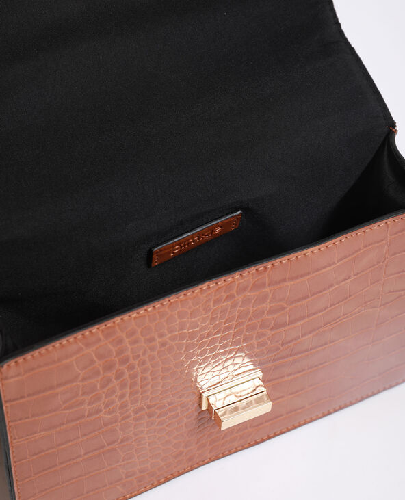 Petit sac croco camel - Pimkie