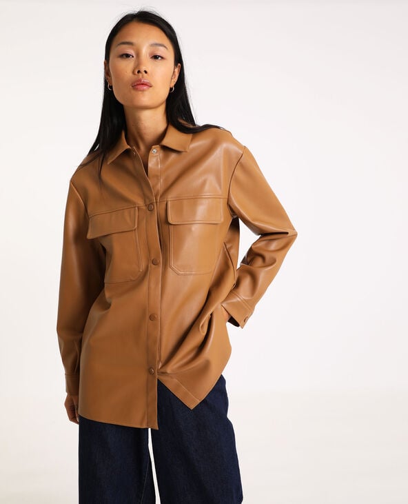 Chemise simili cuir hotsell