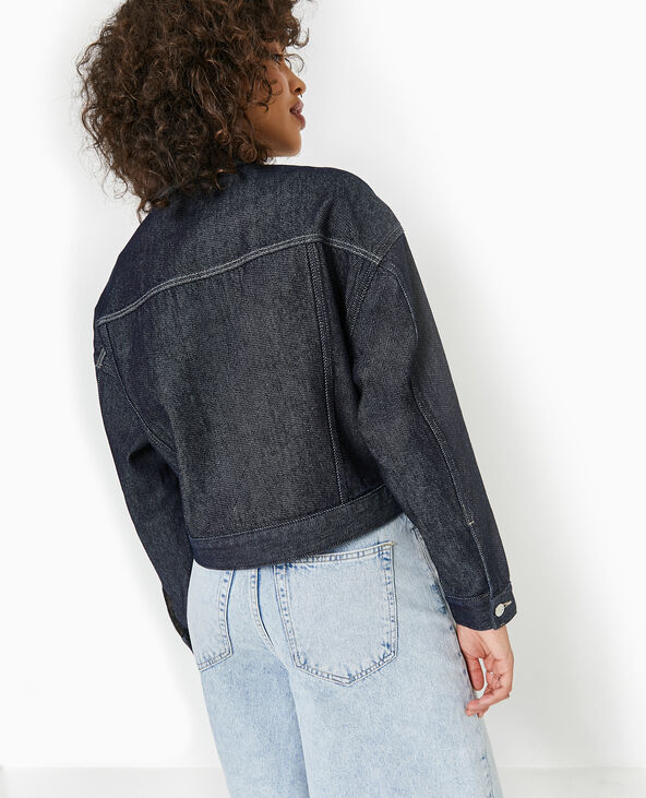 Veste en jean courte bleu - Pimkie