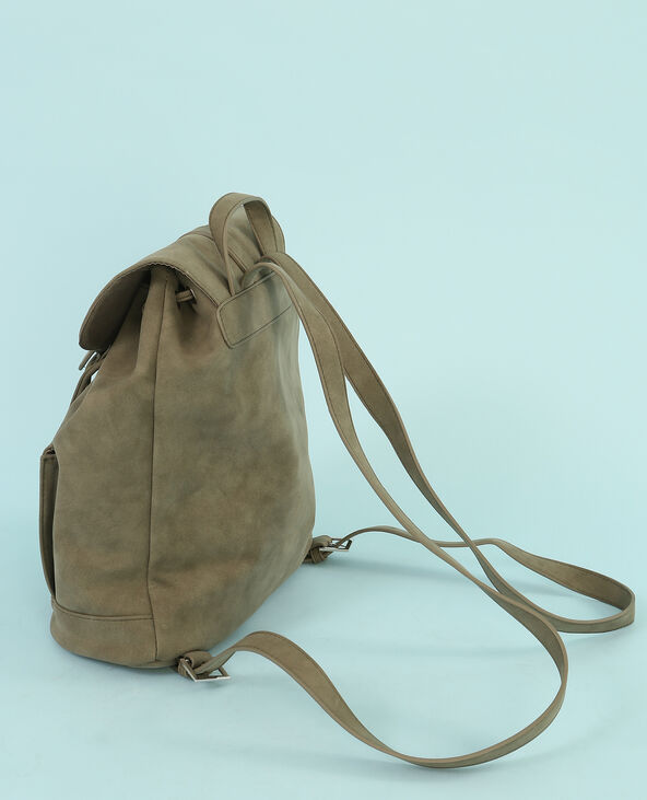 Sac à dos suédine vert kaki - Pimkie