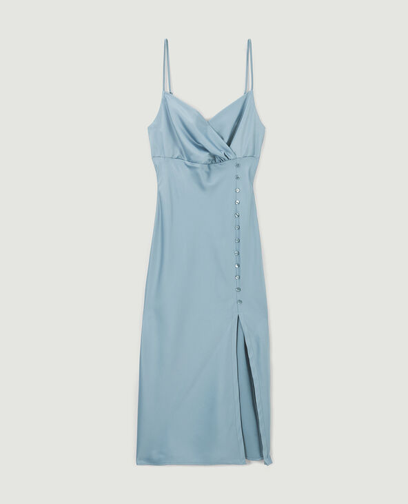 Robe longue satinee