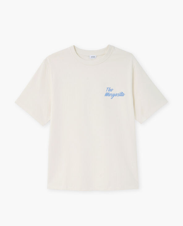 T-shirt oversize print MARGARITA blanc - Pimkie