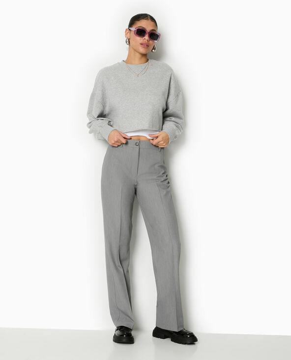 Pantalon city droit gris foncé - Pimkie