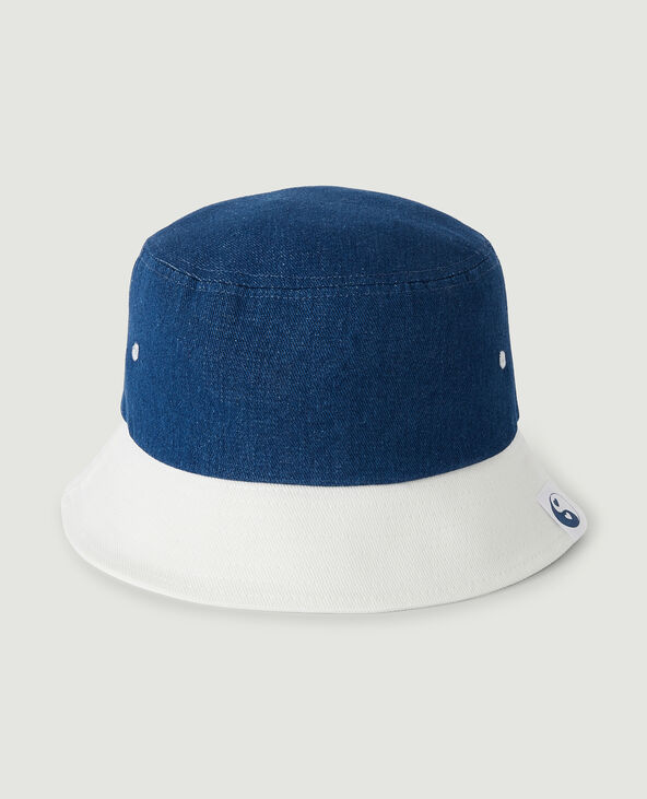 Bob bicolore en jean bleu - Pimkie