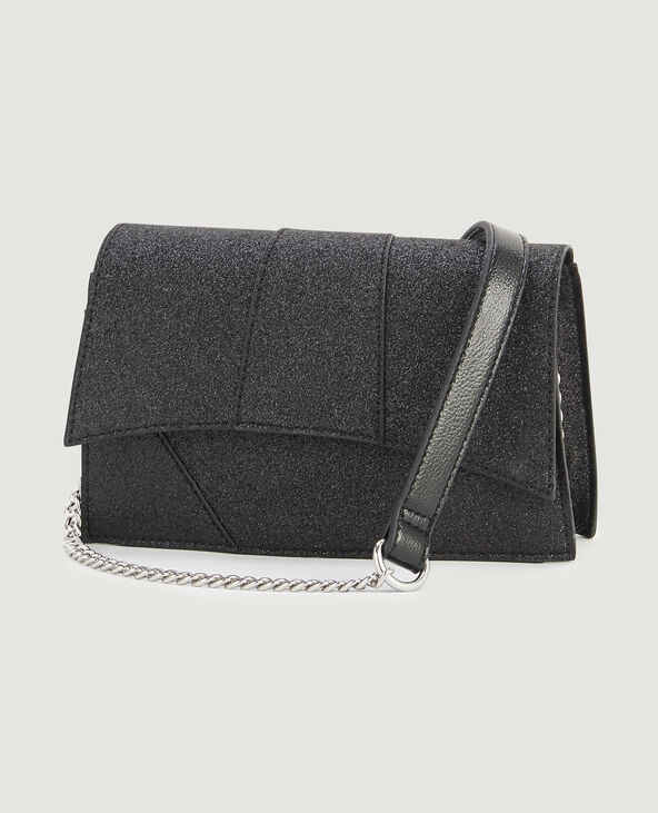 Sac boxy pailleté noir - Pimkie