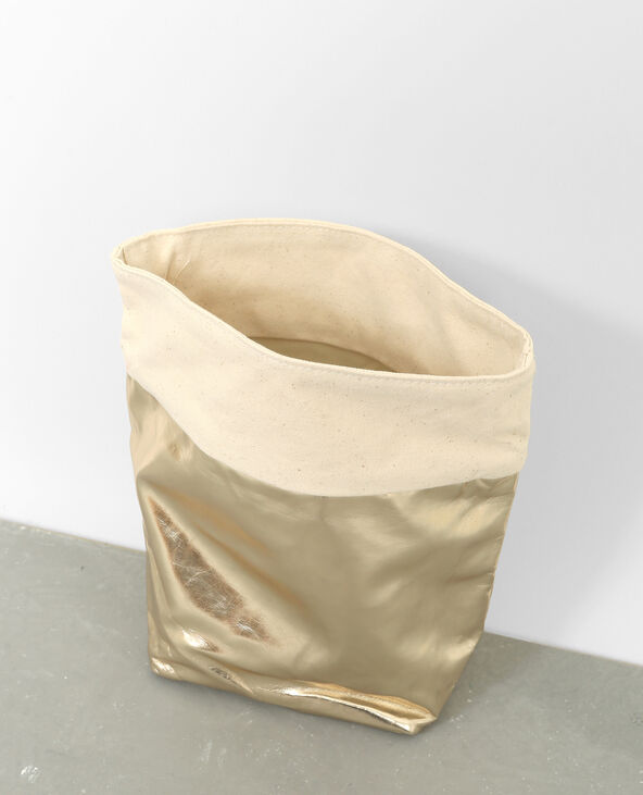 Panier de rangement jaune ocre - Pimkie