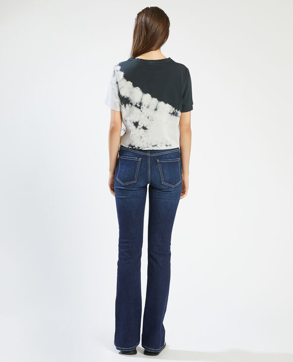 T-shirt cropped tie and dye noir - Pimkie