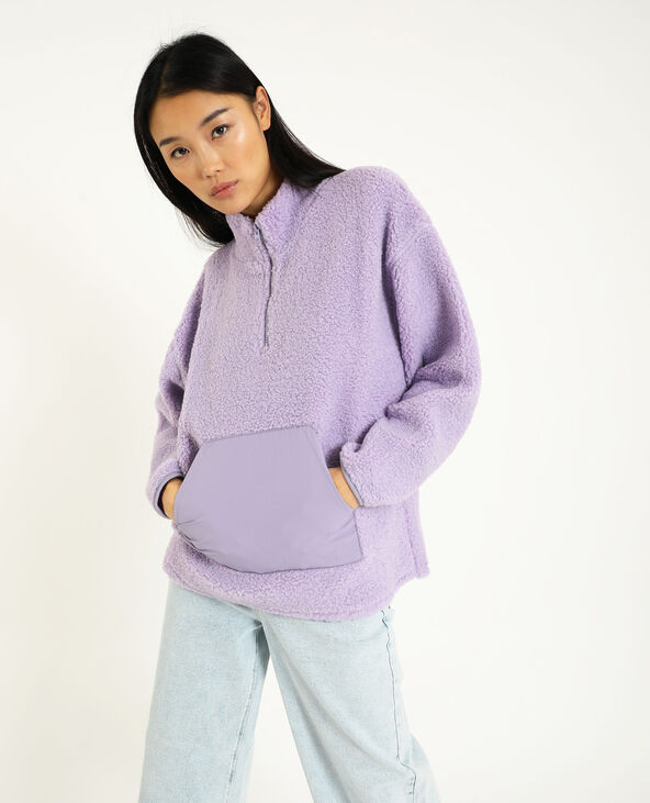 Sweat sherpa lilas - Pimkie