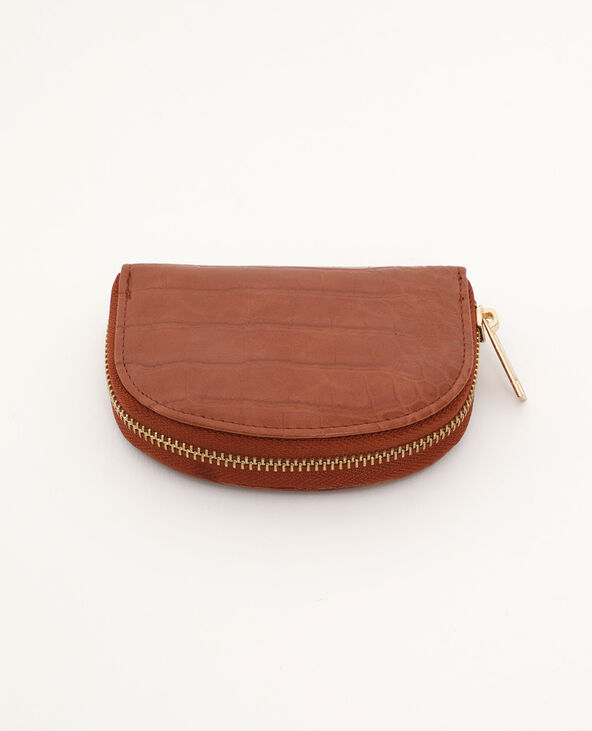 Porte-monnaie faux cuir camel - Pimkie