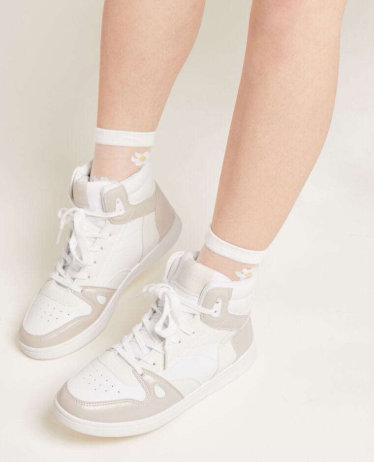 Sneakers montantes blanc - Pimkie