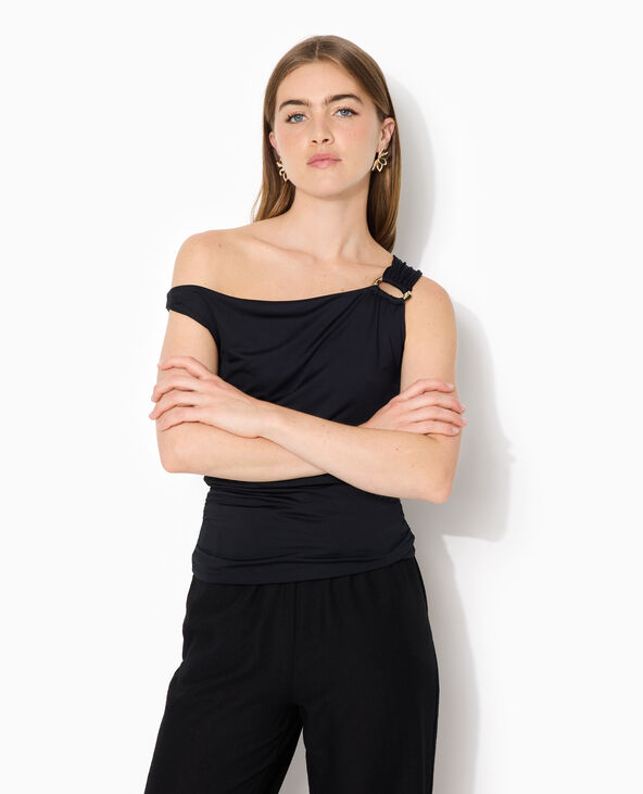 Top sans manches avec boucle fantaisie noir - Pimkie