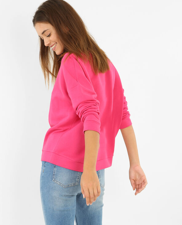 Sweat à message "Feminist" rose fuchsia - Pimkie