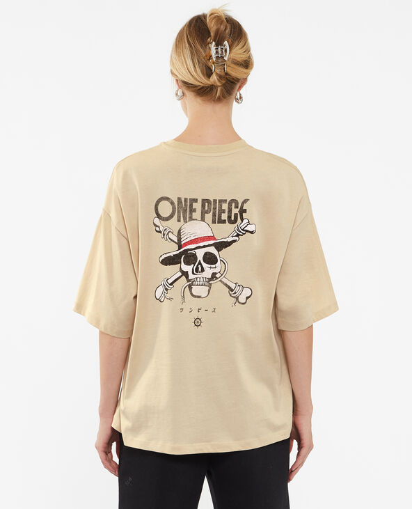 T-shirt oversize One Piece beige - Pimkie