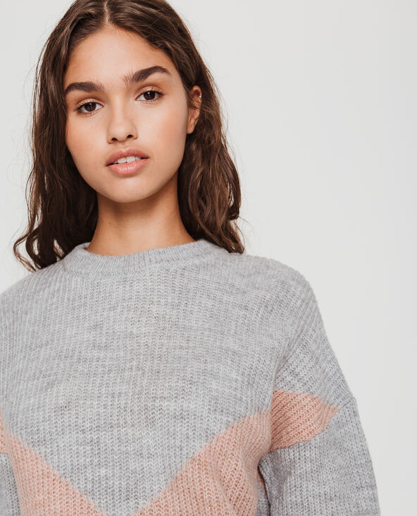 Pull chaud gris chiné - Pimkie