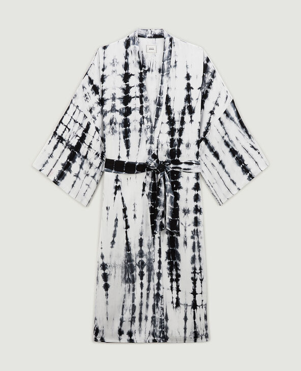 Kimono oversize tie and dye bleu clair - Pimkie