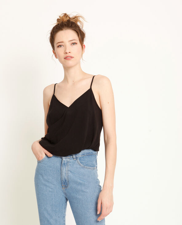 Body en lin noir - Pimkie
